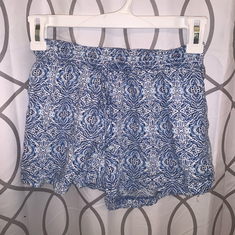 Patterned Tie Shorts